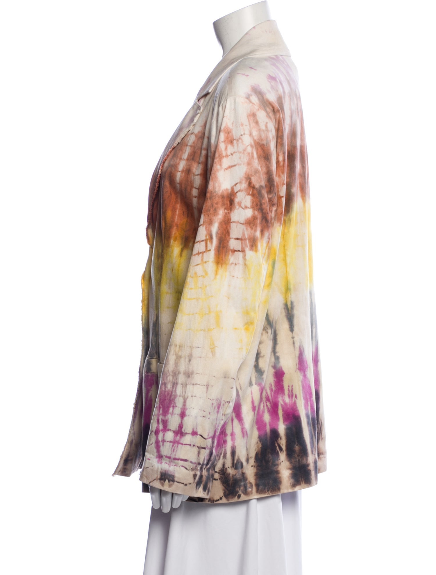 Raquel Allegra Tie-Dye Print Blazer