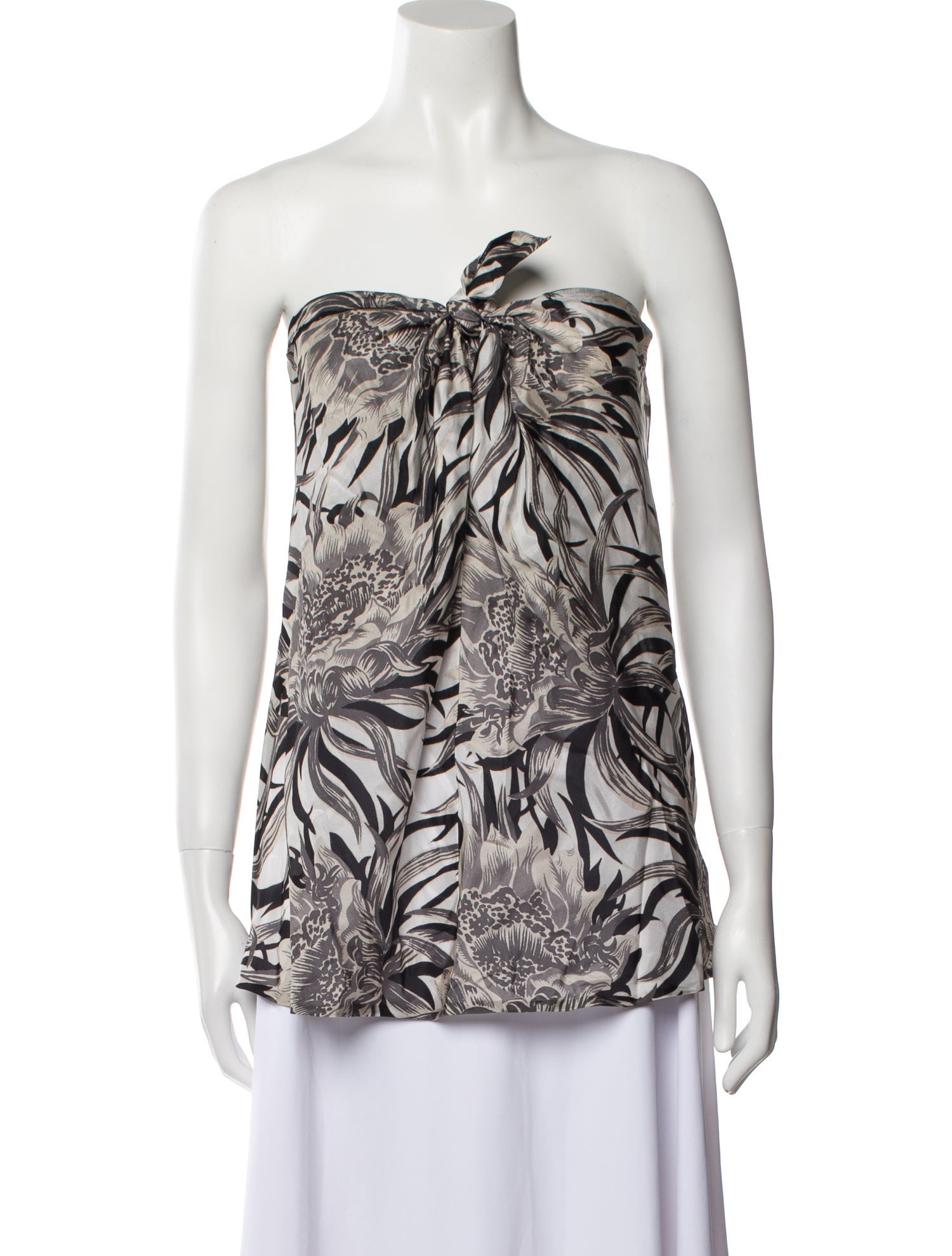 Raquel Allegra Silk Floral Print Sweater