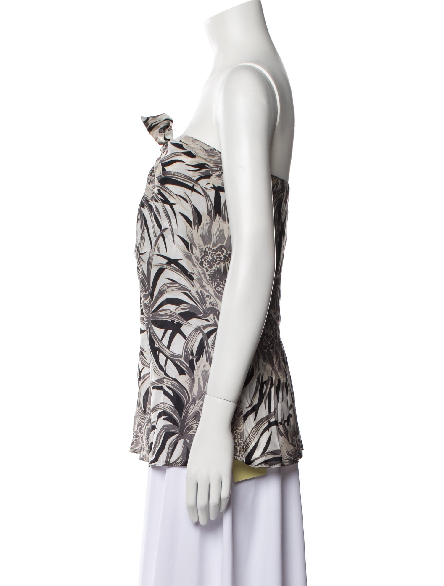 Raquel Allegra Silk Floral Print Sweater