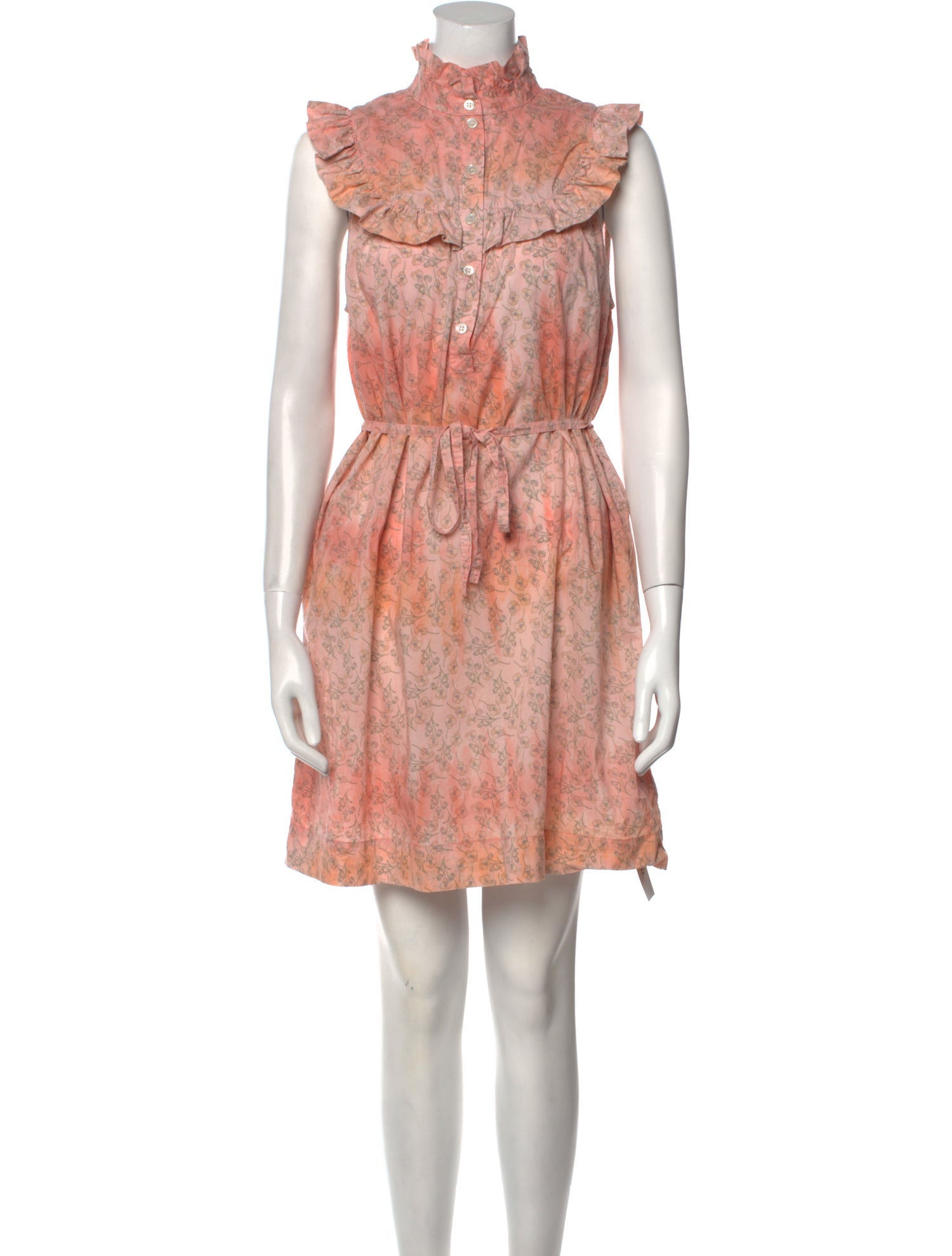 Raquel Allegra Floral Print Knee-Length Dress