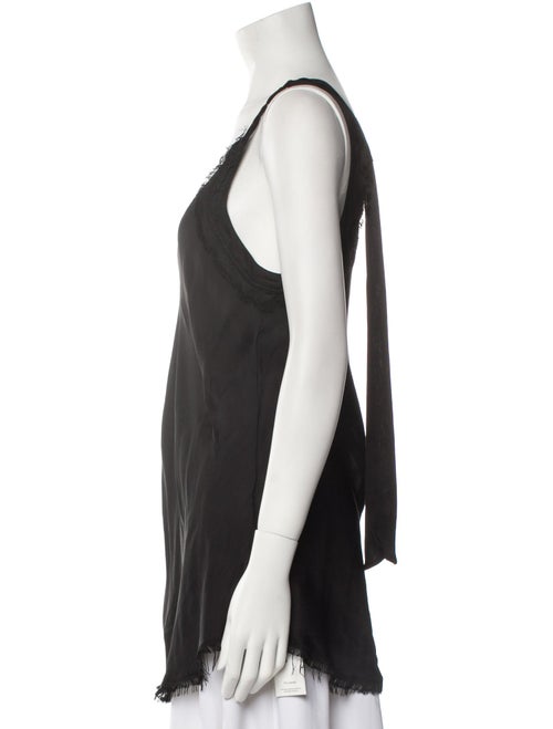 Raquel Allegra Plunge Neckline Sleeveless Top