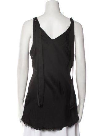 Raquel Allegra Plunge Neckline Sleeveless Top