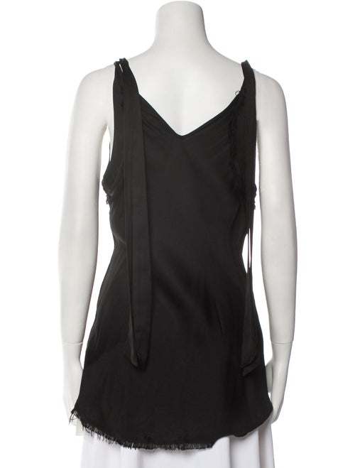 Raquel Allegra Plunge Neckline Sleeveless Top