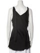 Raquel Allegra Plunge Neckline Sleeveless Top