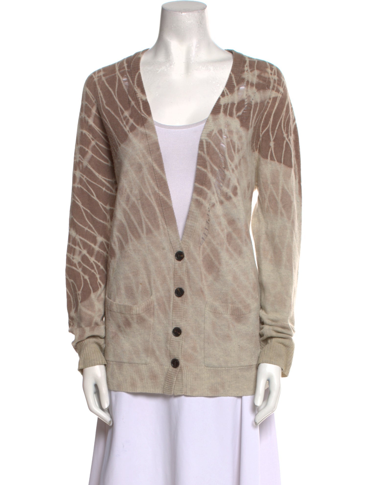 Raquel Allegra Merino Wool Tie-Dye Print Sweater