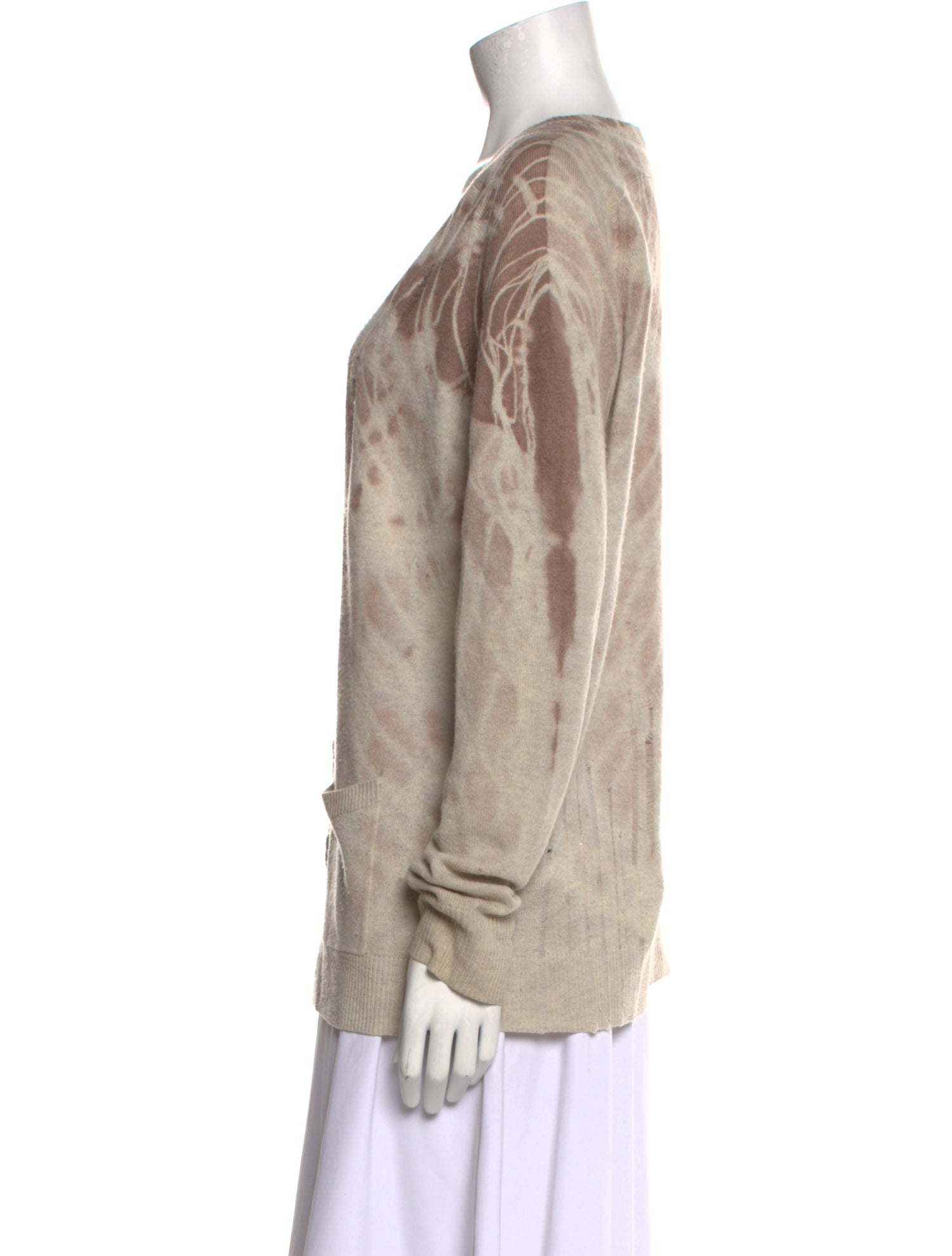 Raquel Allegra Merino Wool Tie-Dye Print Sweater