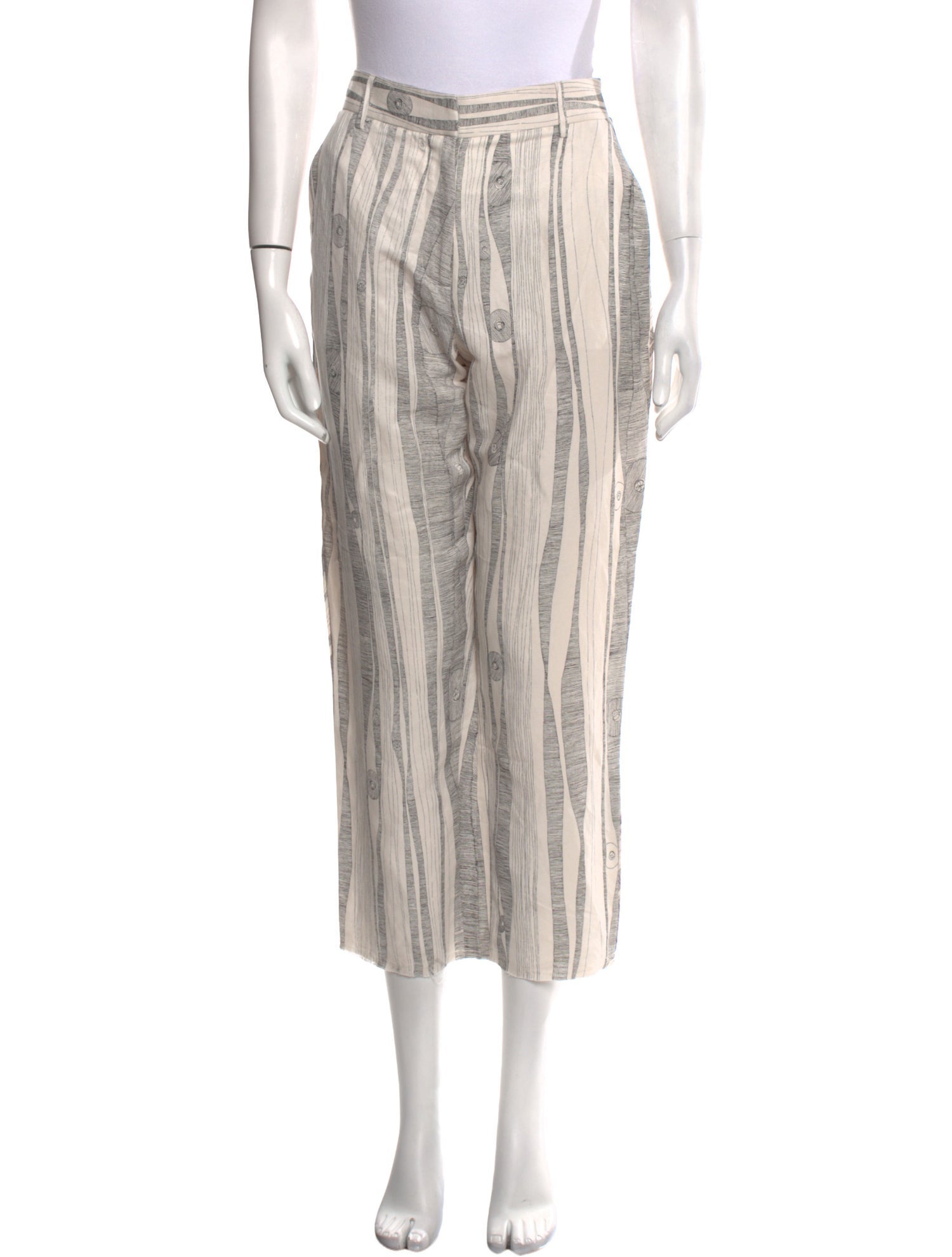 Raquel Allegra Striped Straight Leg Pants