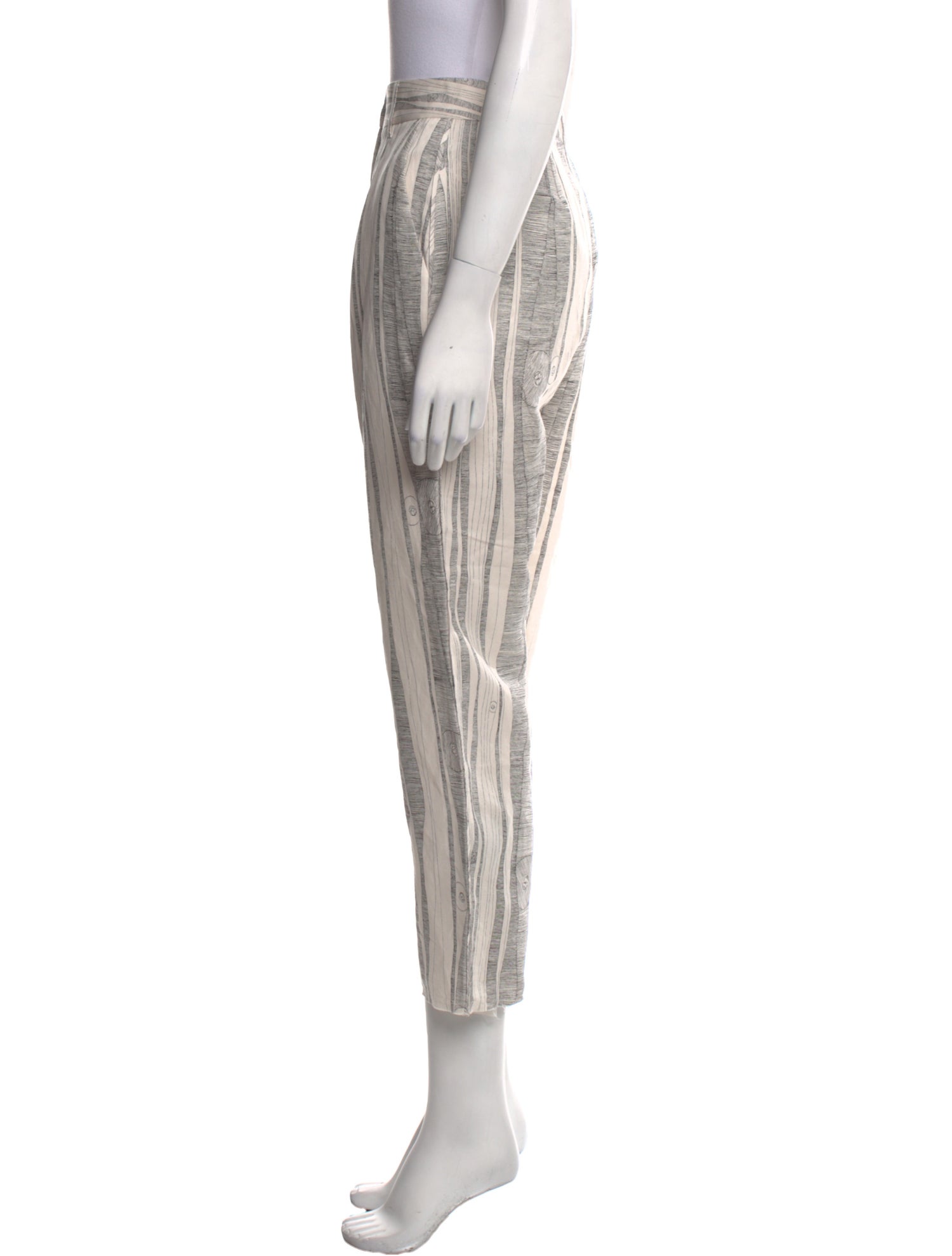 Raquel Allegra Striped Straight Leg Pants