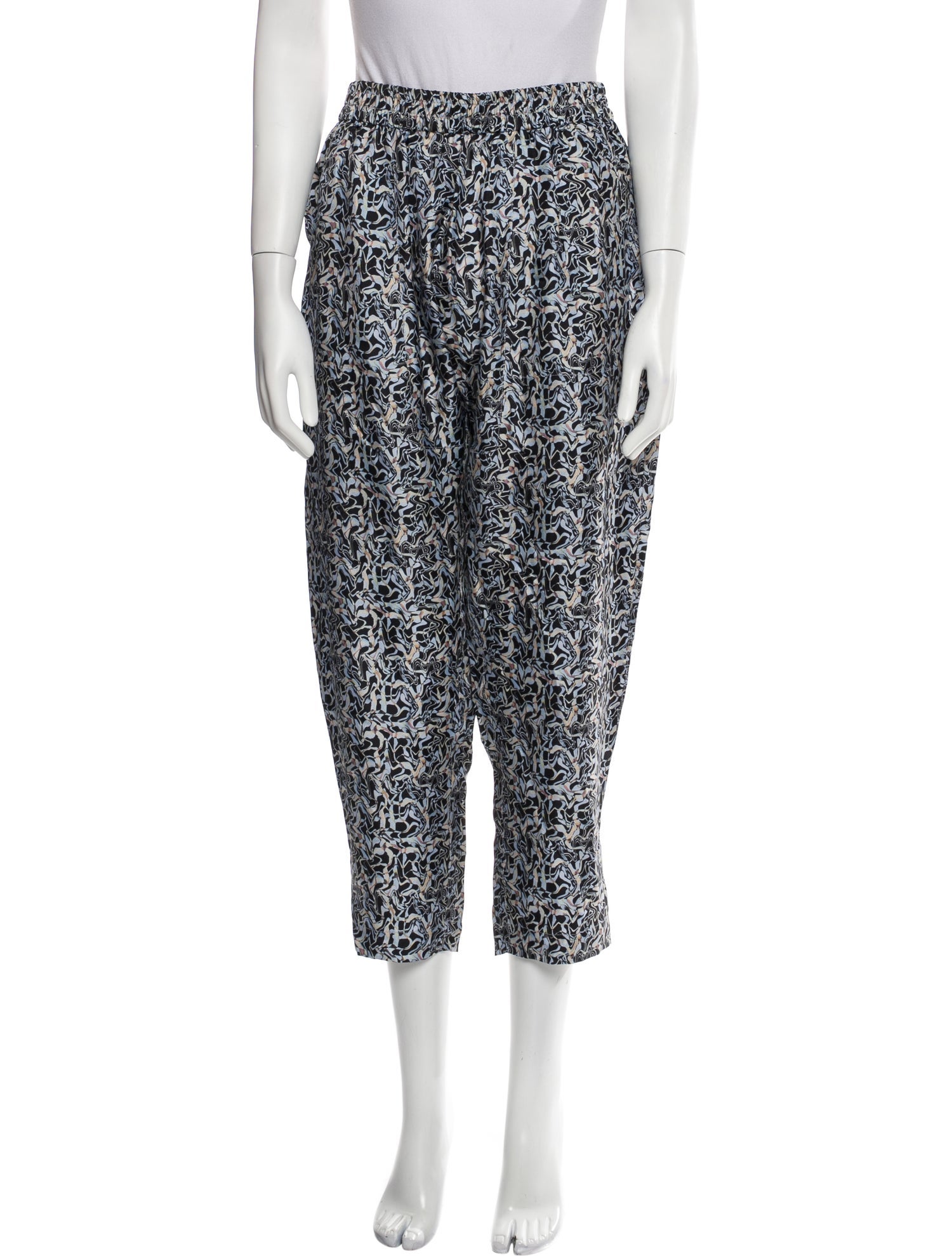 Raquel Allegra Printed Straight Leg Pants