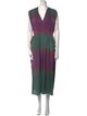 Raquel Allegra Printed Long Dress