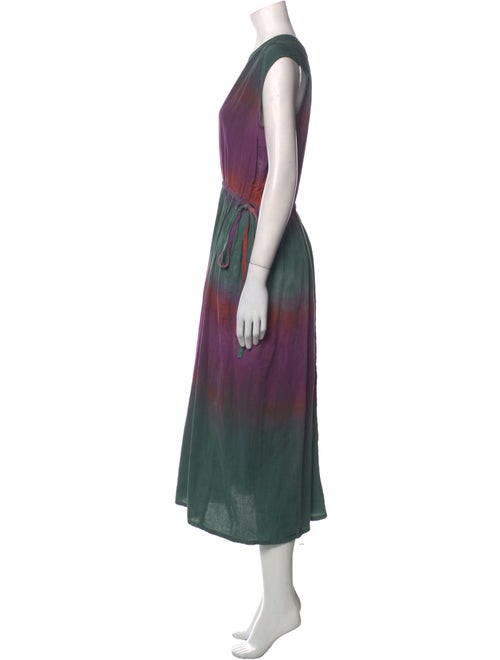 Raquel Allegra Printed Long Dress