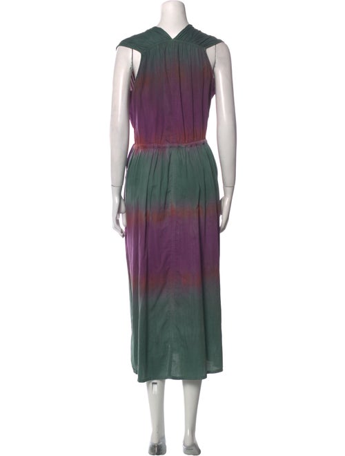 Raquel Allegra Printed Long Dress
