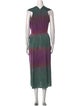 Raquel Allegra Printed Long Dress