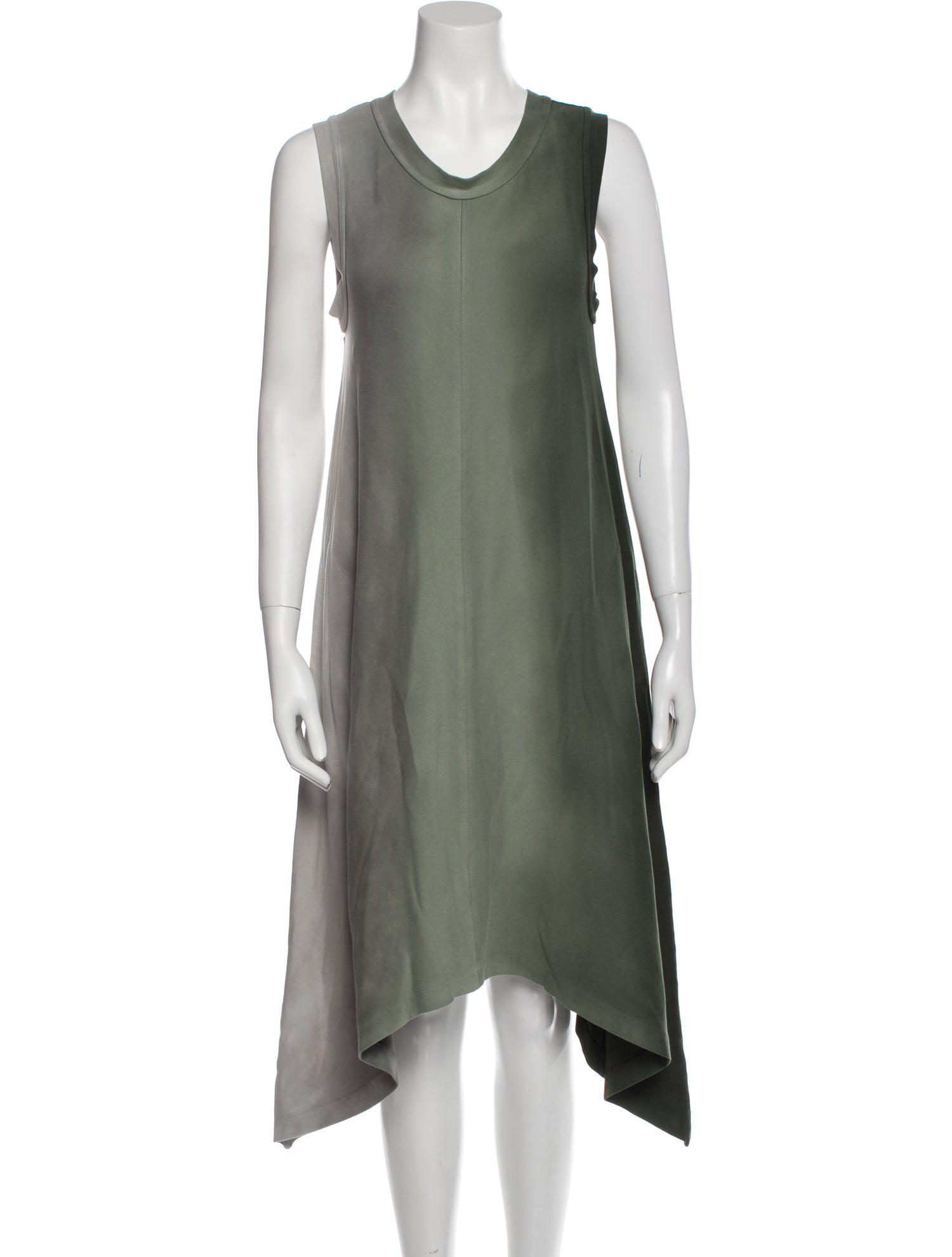 Raquel Allegra Scoop Neck Midi Length Dress