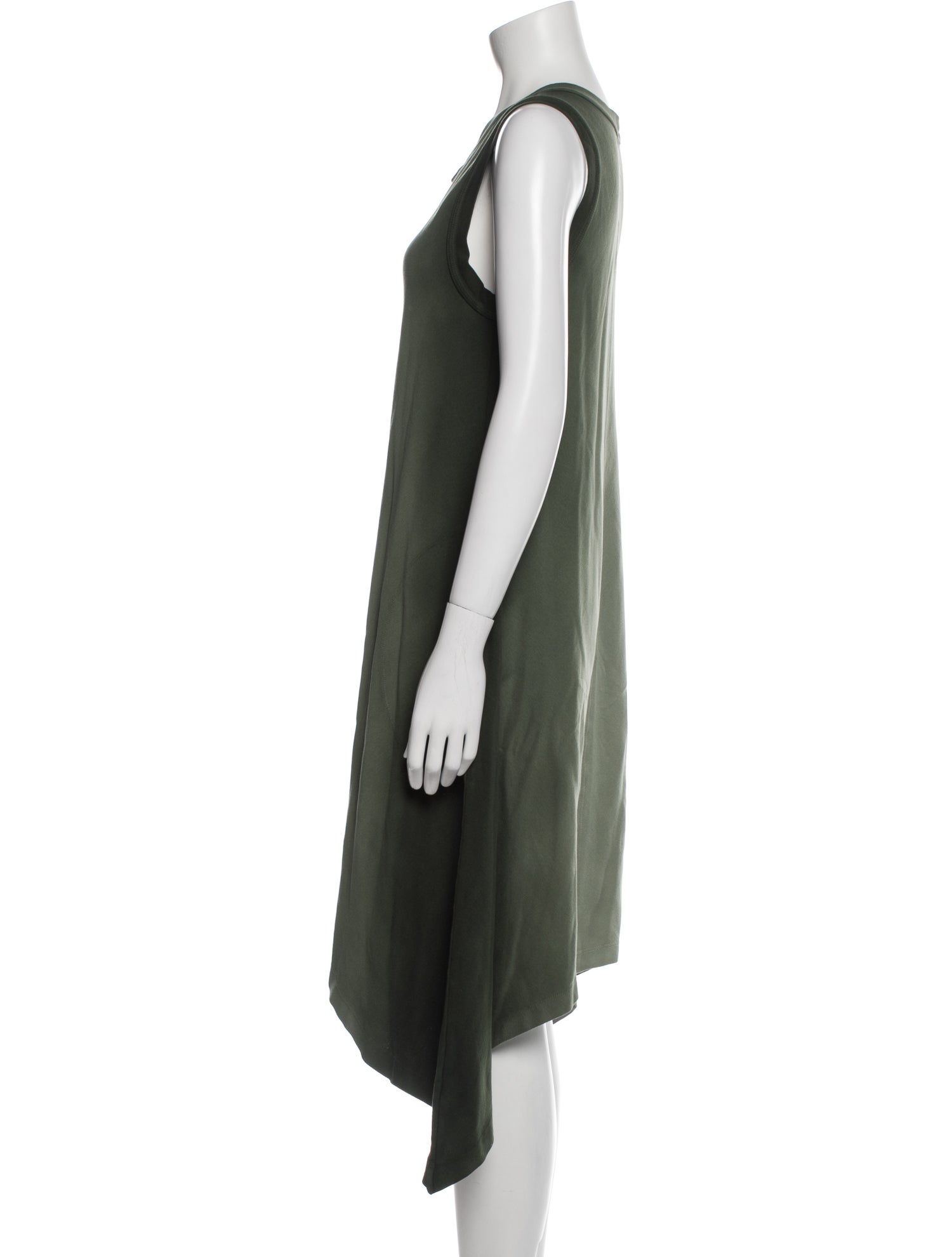 Raquel Allegra Scoop Neck Midi Length Dress