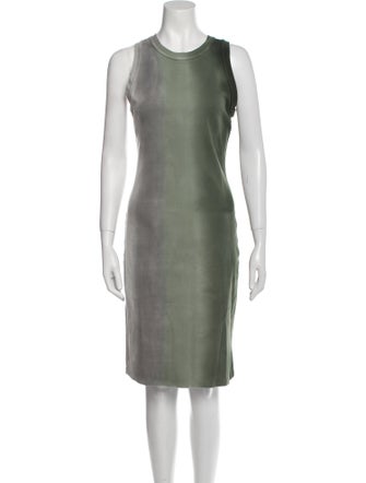 Raquel Allegra Crew Neck Knee-Length Dress