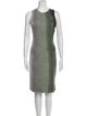Raquel Allegra Crew Neck Knee-Length Dress