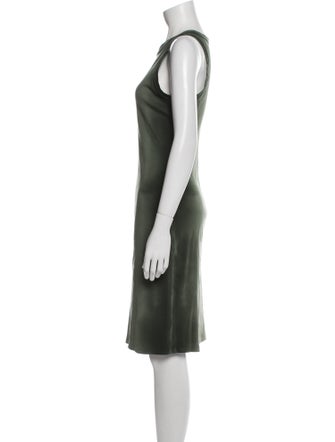 Raquel Allegra Crew Neck Knee-Length Dress