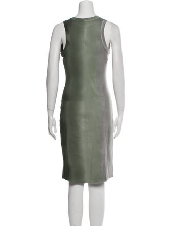 Raquel Allegra Crew Neck Knee-Length Dress