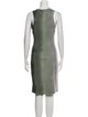 Raquel Allegra Crew Neck Knee-Length Dress