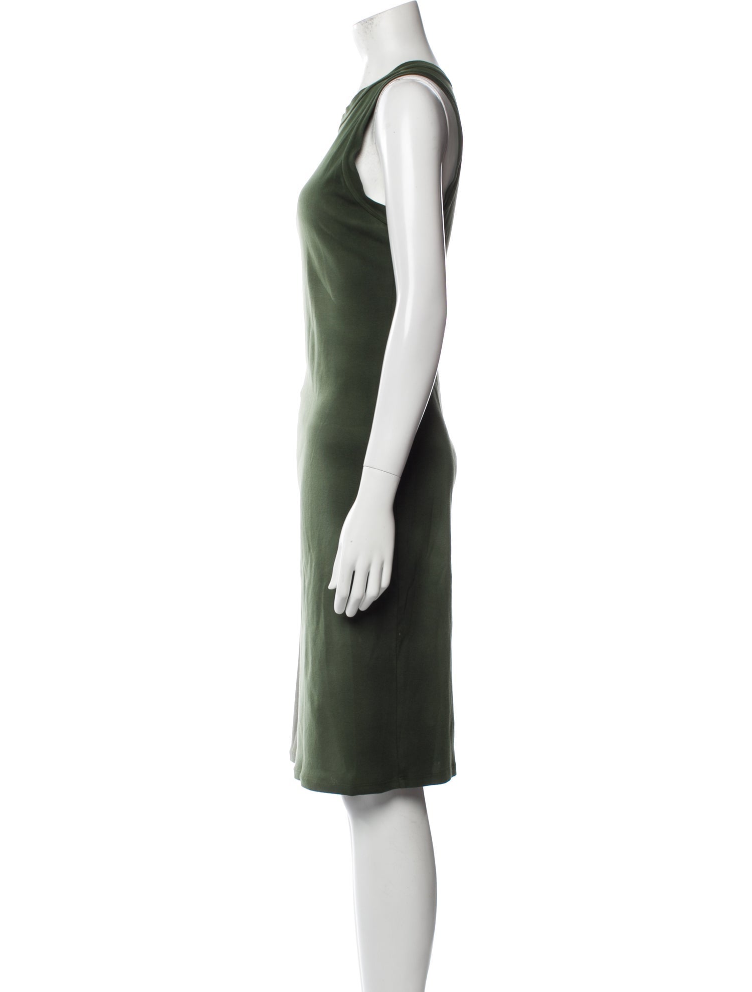 Raquel Allegra Crew Neck Midi Length Dress