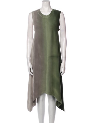 Raquel Allegra Dresses Crew Neck Midi Length Dress XS