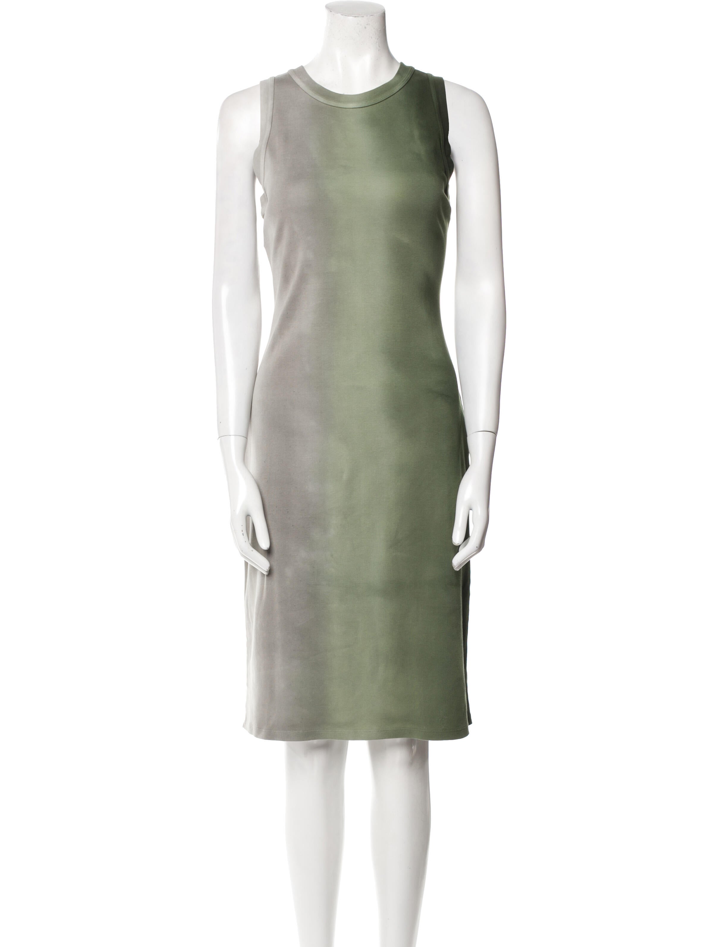 Raquel Allegra Crew Neck Knee-Length Dress