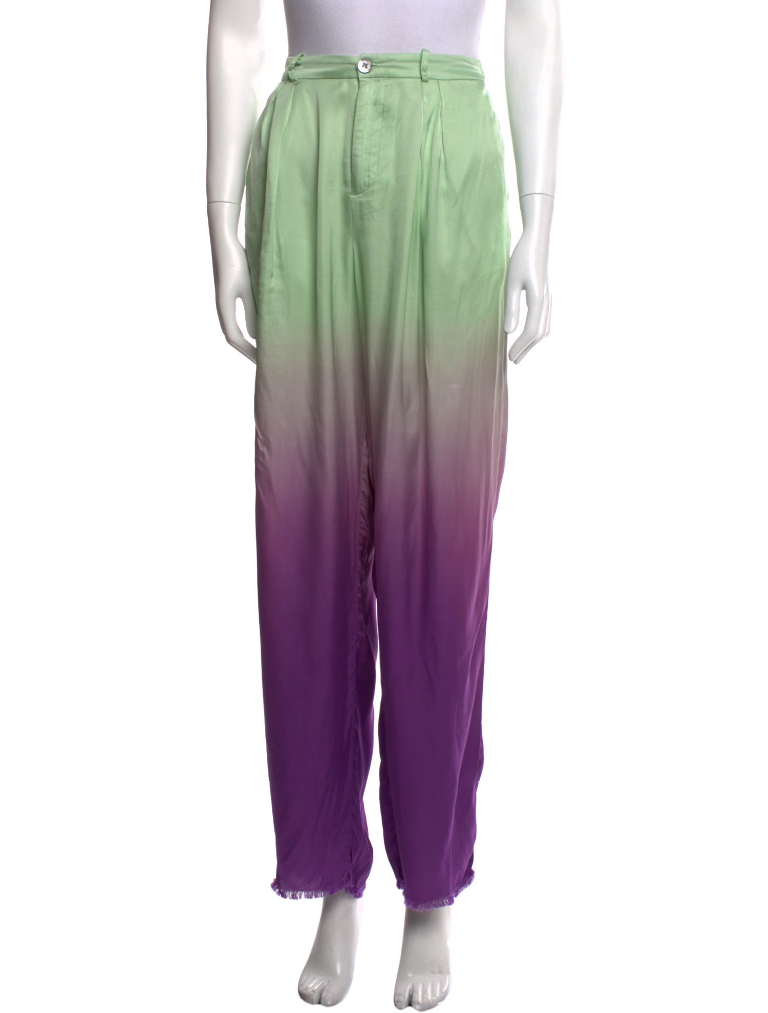 Raquel Allegra Colorblock Pattern Straight Leg Pants