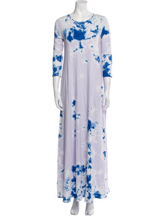 Raquel Allegra Tie-Dye Print Long Dress