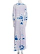Raquel Allegra Tie-Dye Print Long Dress