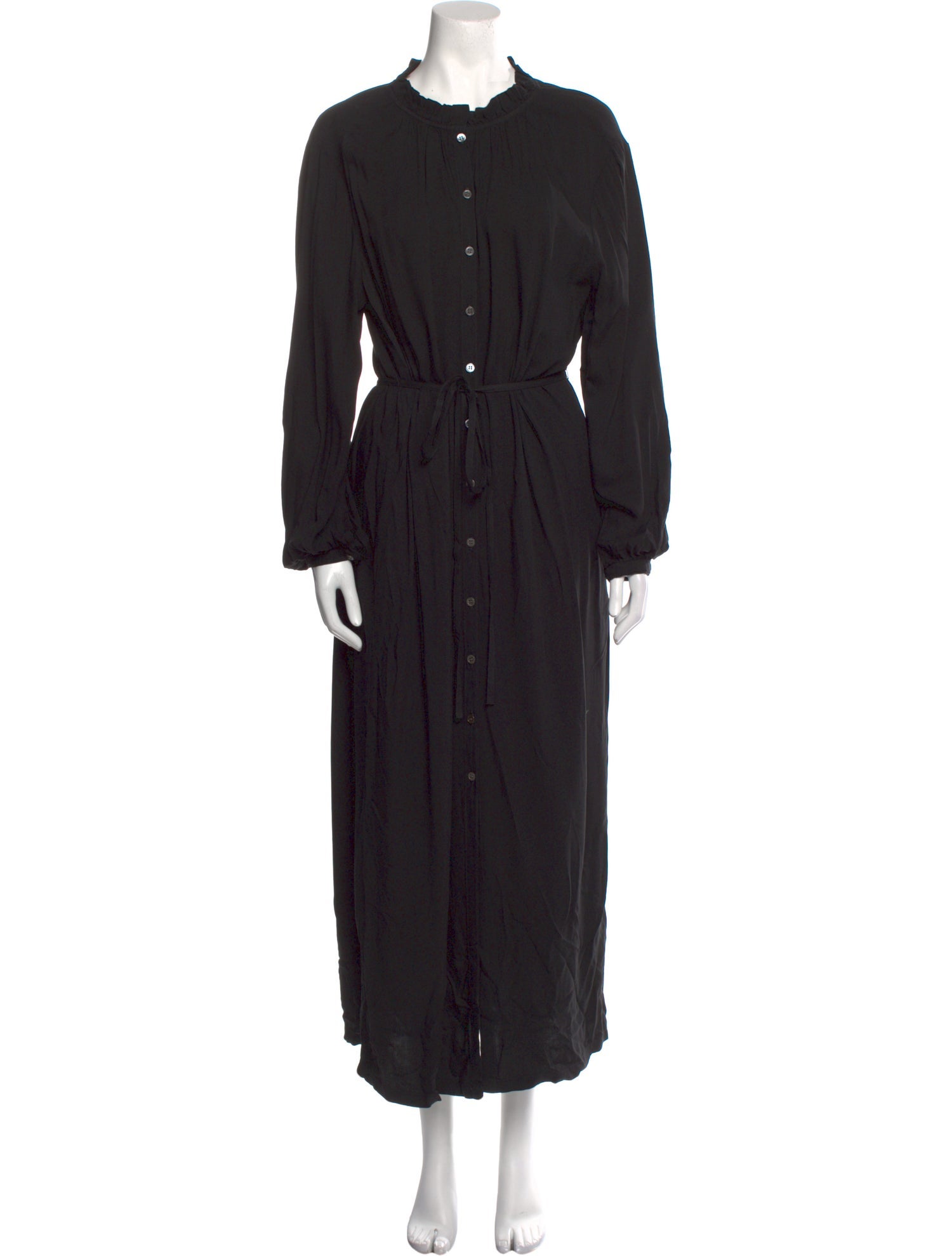 Raquel Allegra Crew Neck Long Dress