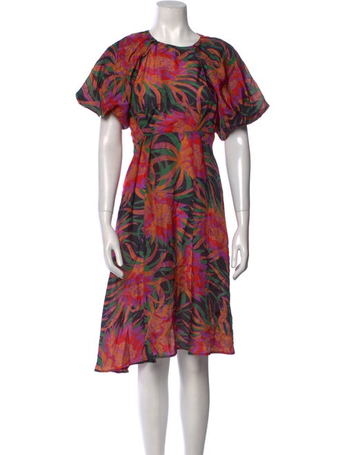 Raquel Allegra Printed Midi Length Dress