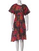 Raquel Allegra Printed Midi Length Dress