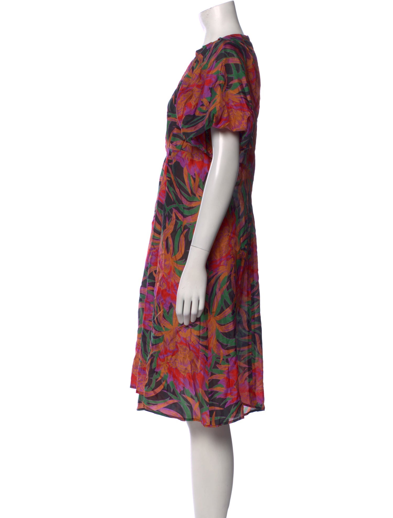 Raquel Allegra Printed Midi Length Dress