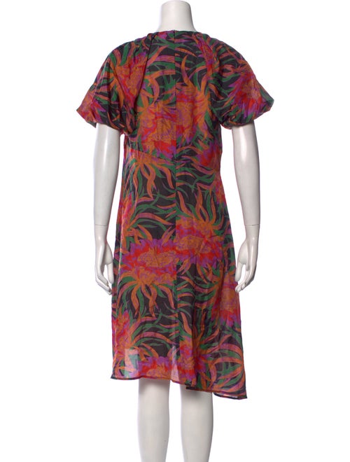 Raquel Allegra Printed Midi Length Dress