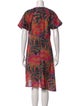 Raquel Allegra Printed Midi Length Dress