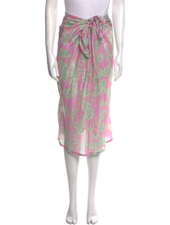 Raquel Allegra Printed Knee-Length Dress