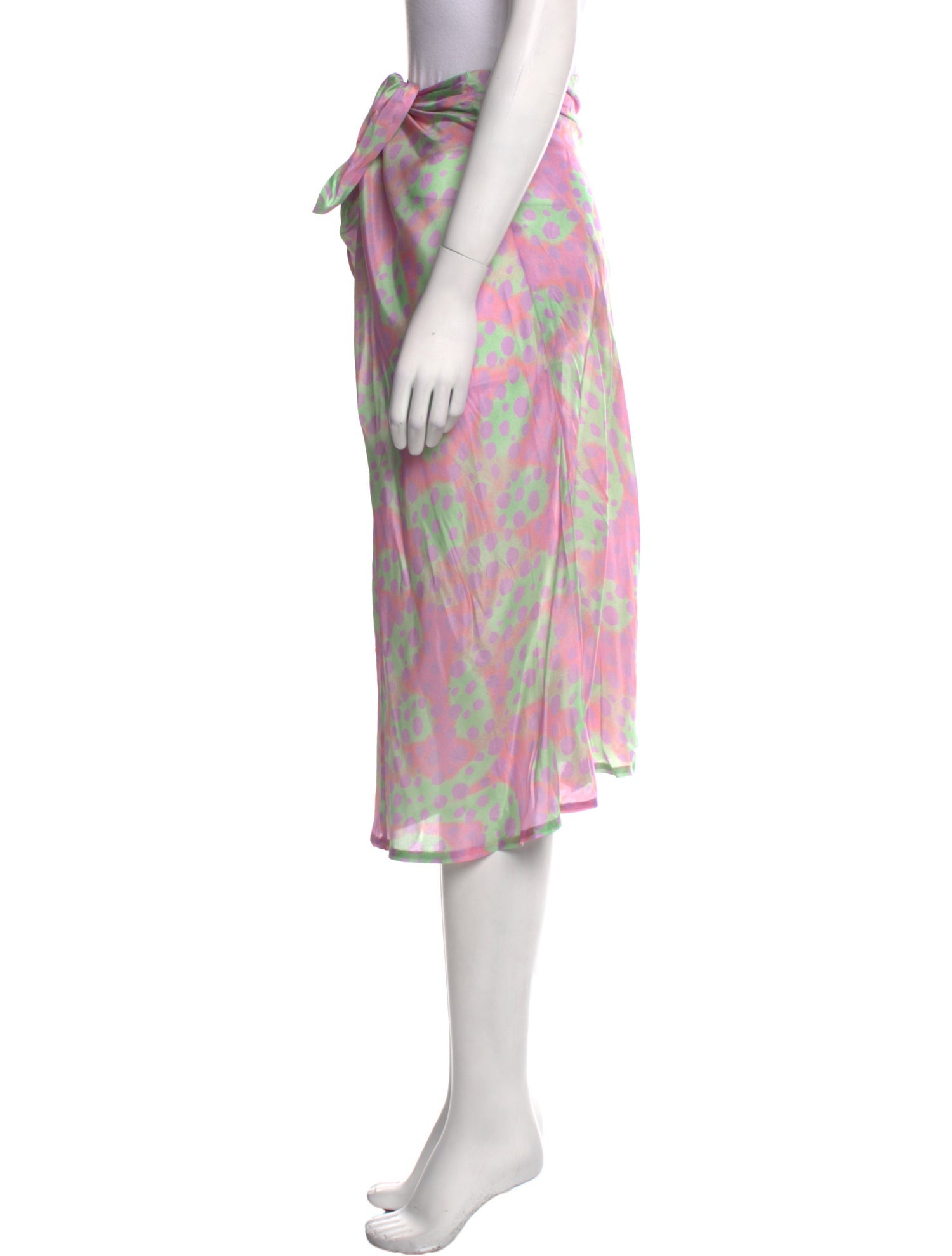 Raquel Allegra Printed Knee-Length Dress