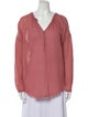 Raquel Allegra V-Neck Long Sleeve Blouse