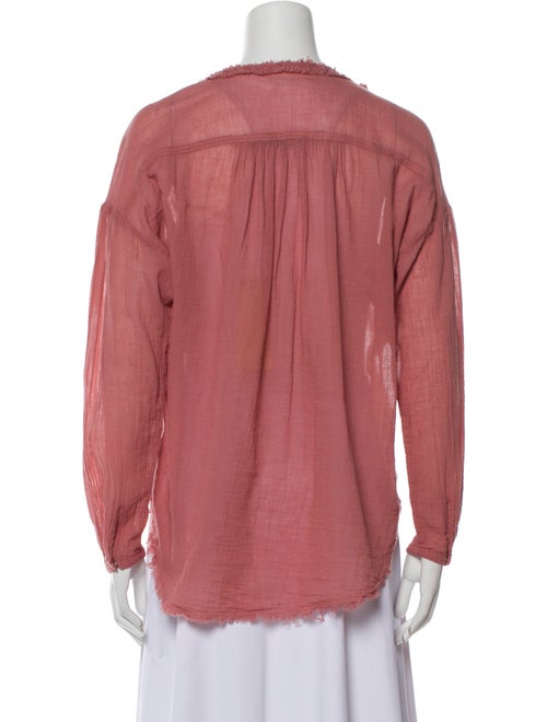 Raquel Allegra V-Neck Long Sleeve Blouse