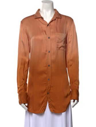 Raquel Allegra Long Sleeve Button-Up Top
