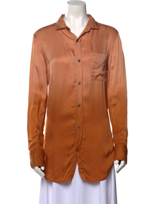 Raquel Allegra Long Sleeve Button-Up Top