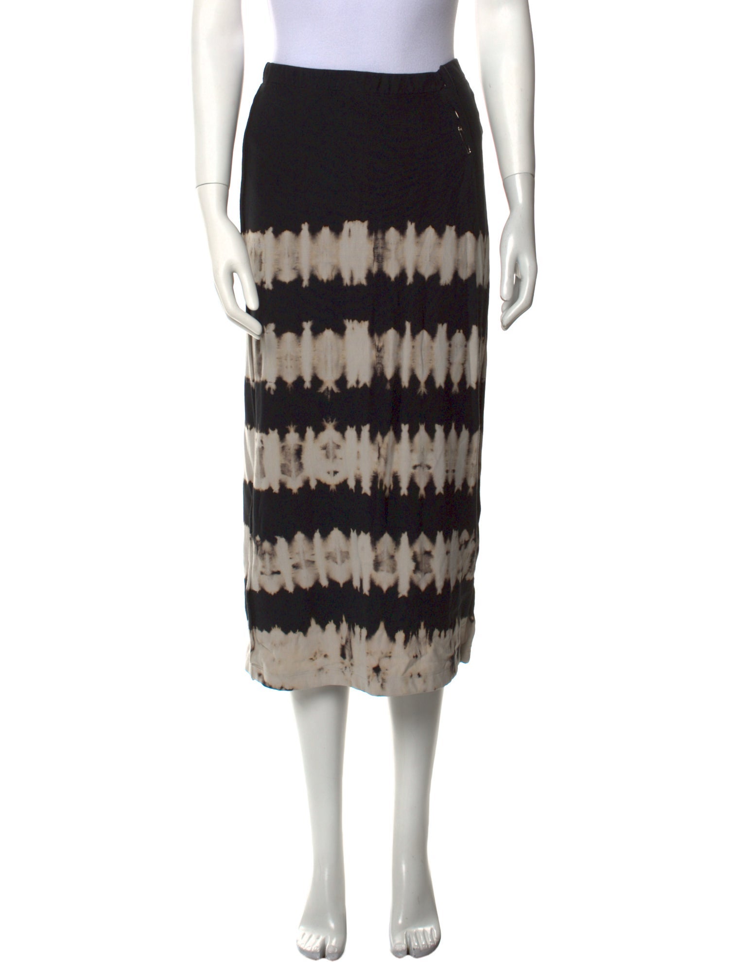 Raquel Allegra Striped Midi Length Skirt