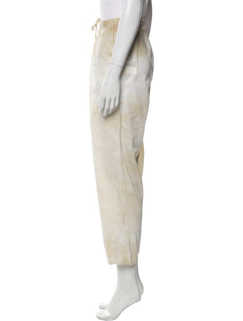 Raquel Allegra Printed Ruffle Embellishment Sweatpants