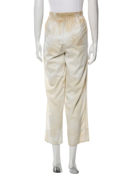 Raquel Allegra Printed Ruffle Embellishment Sweatpants