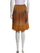 Raquel Allegra Pleated Accents Knee-Length Skirt