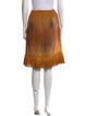 Raquel Allegra Pleated Accents Knee-Length Skirt