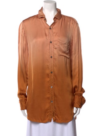 Raquel Allegra Long Sleeve Button-Up Top