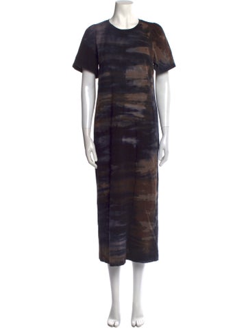 Raquel Allegra Dresses Tie-Dye Print Long Dress XS