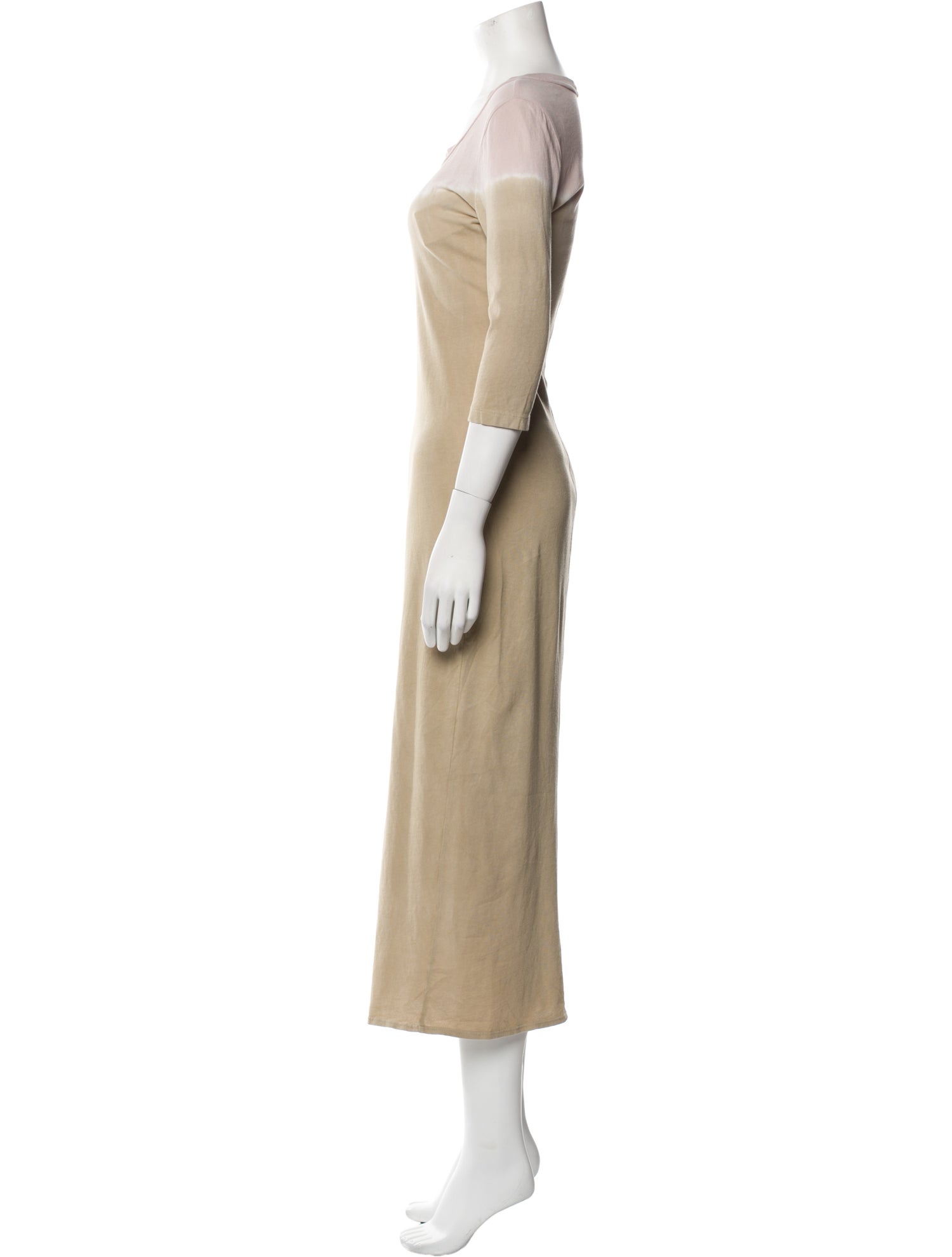 Raquel Allegra Scoop Neck Long Dress